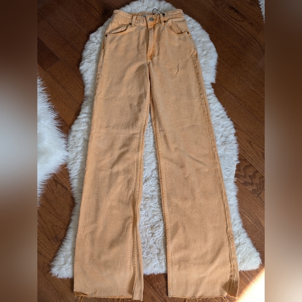 Zara wide leg high rise jeans 2 24